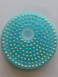 Light Blue Rhinestone Lid