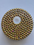 Bronze Rhinestone Lid