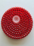 Red Rhinestone Lid