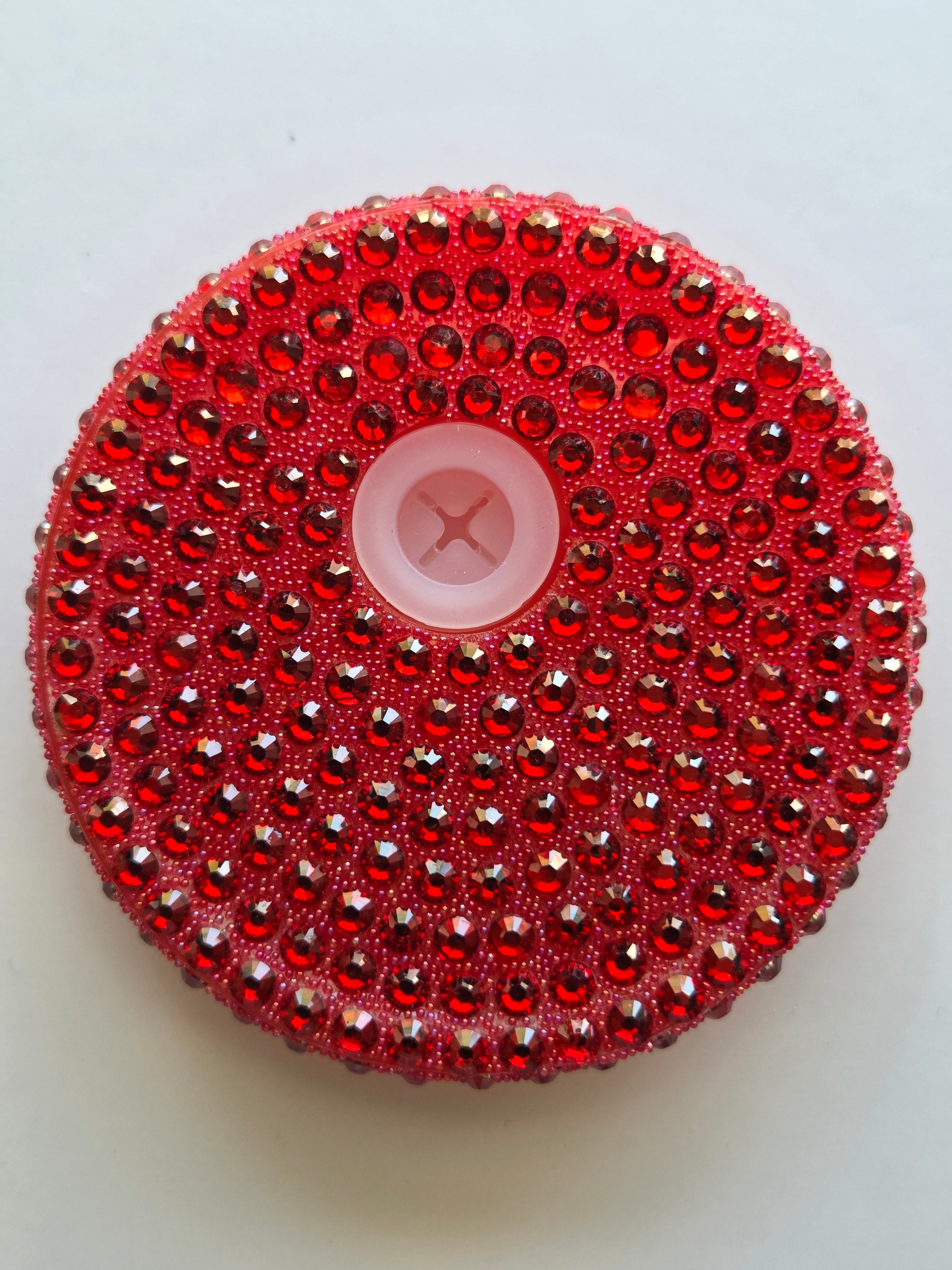 Red Rhinestone Lid