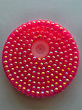 Bright Pink Rhinestone Lid