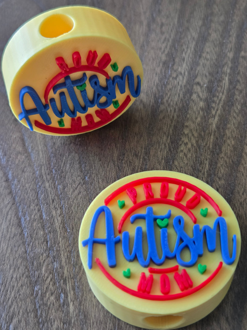 Autism Mom Straw Topper