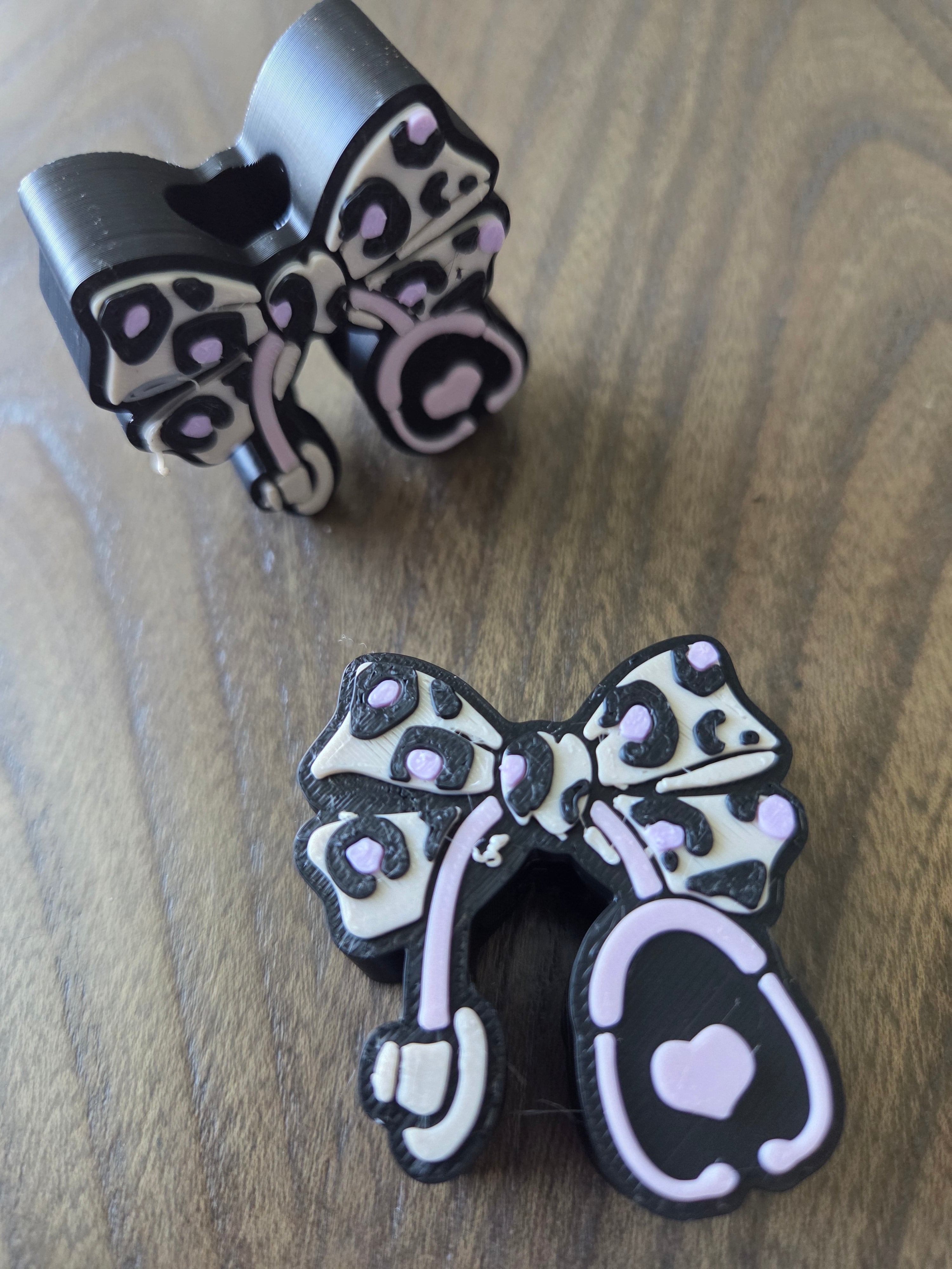 Stethoscope Bow Straw Topper