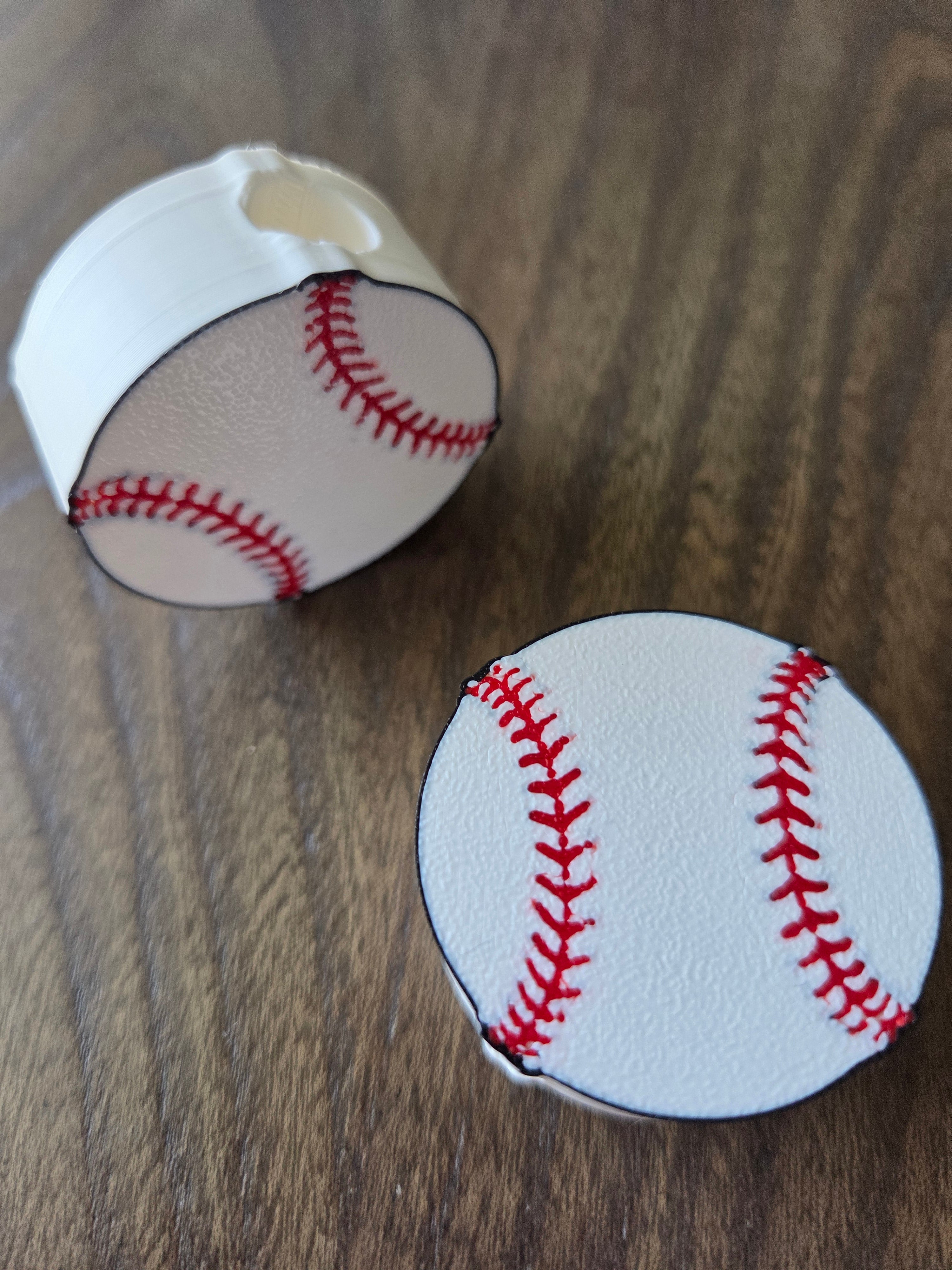 Baseball Straw Topper