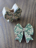Camo Bow Straw Topper