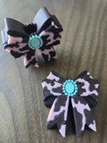 Cow Print Straw Topper