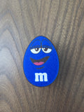 Blue M&M Straw Topper