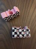Soft Pink B*itch Straw Topper