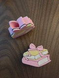 Pale Pink & Yellow Book Straw Topper