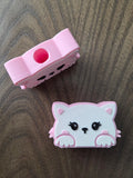 Pink Kitty Straw Topper