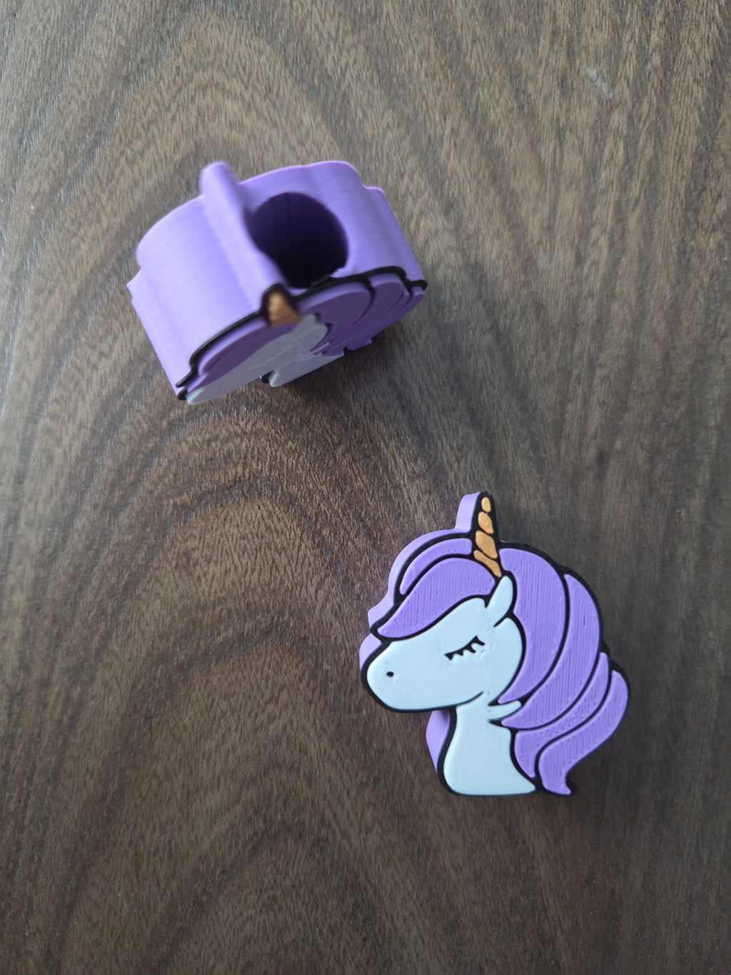 Pink Unicorn Straw Topper