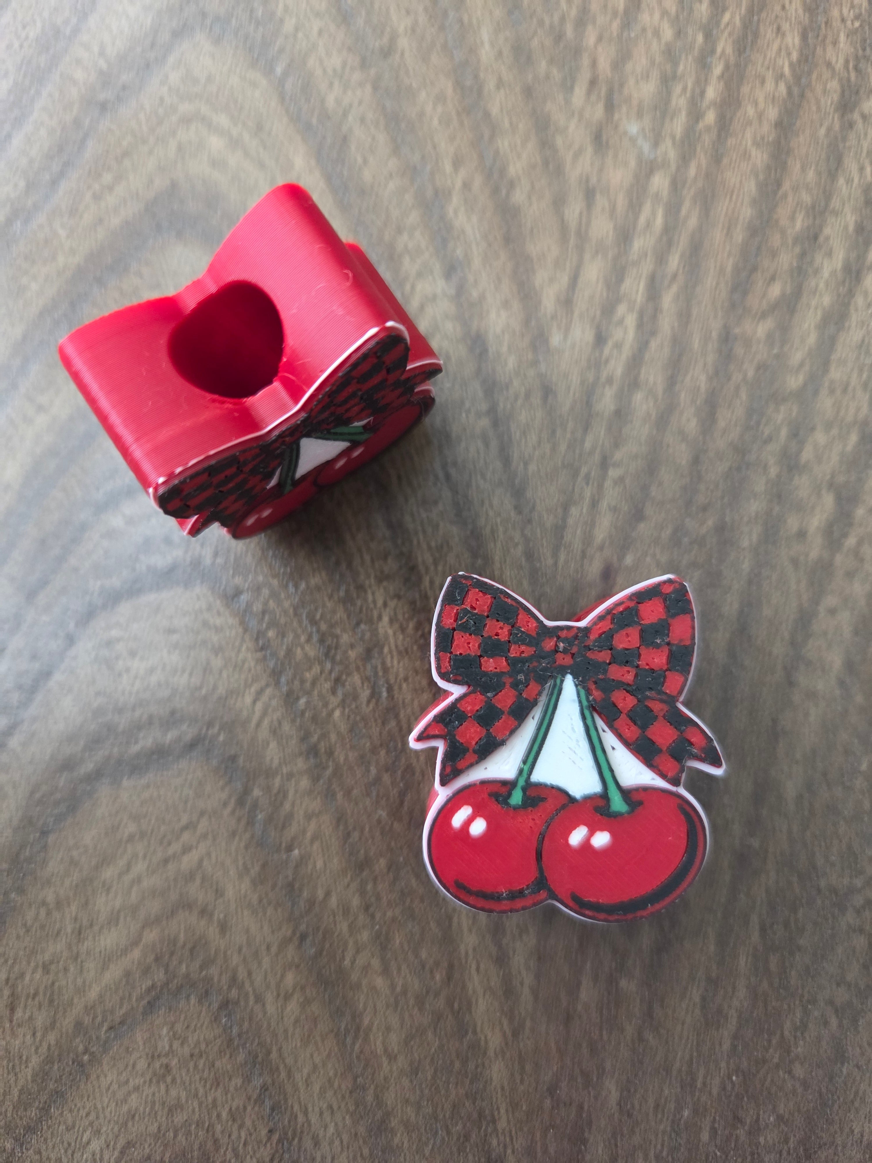 Cherry Straw Topper
