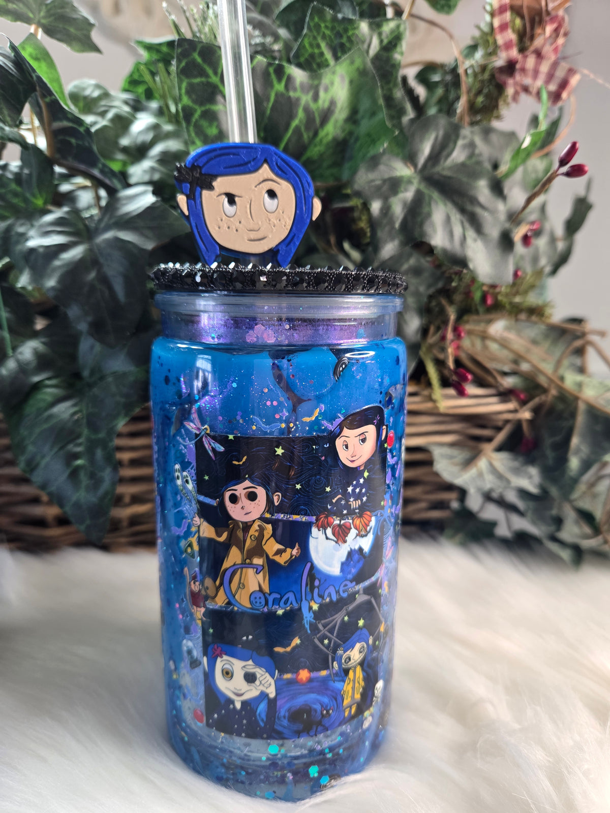 16 oz Lava Snowglobe Tumbler