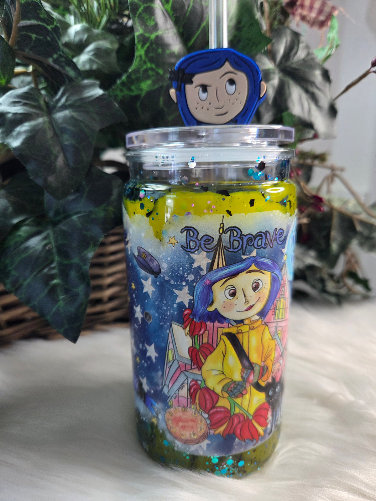 16 oz Coraline Lava Snowglobe Tumbler