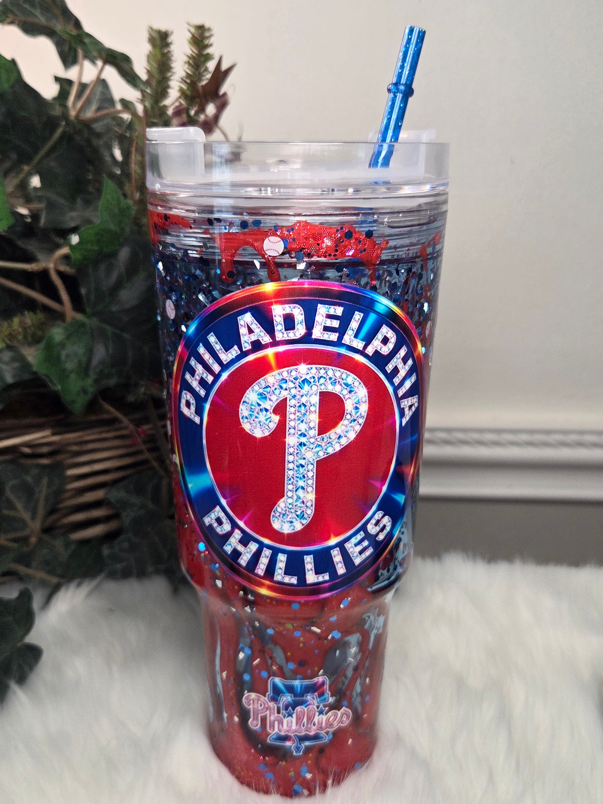 30oz Acrylic Tumbler With Handle & Lock Sip Lid