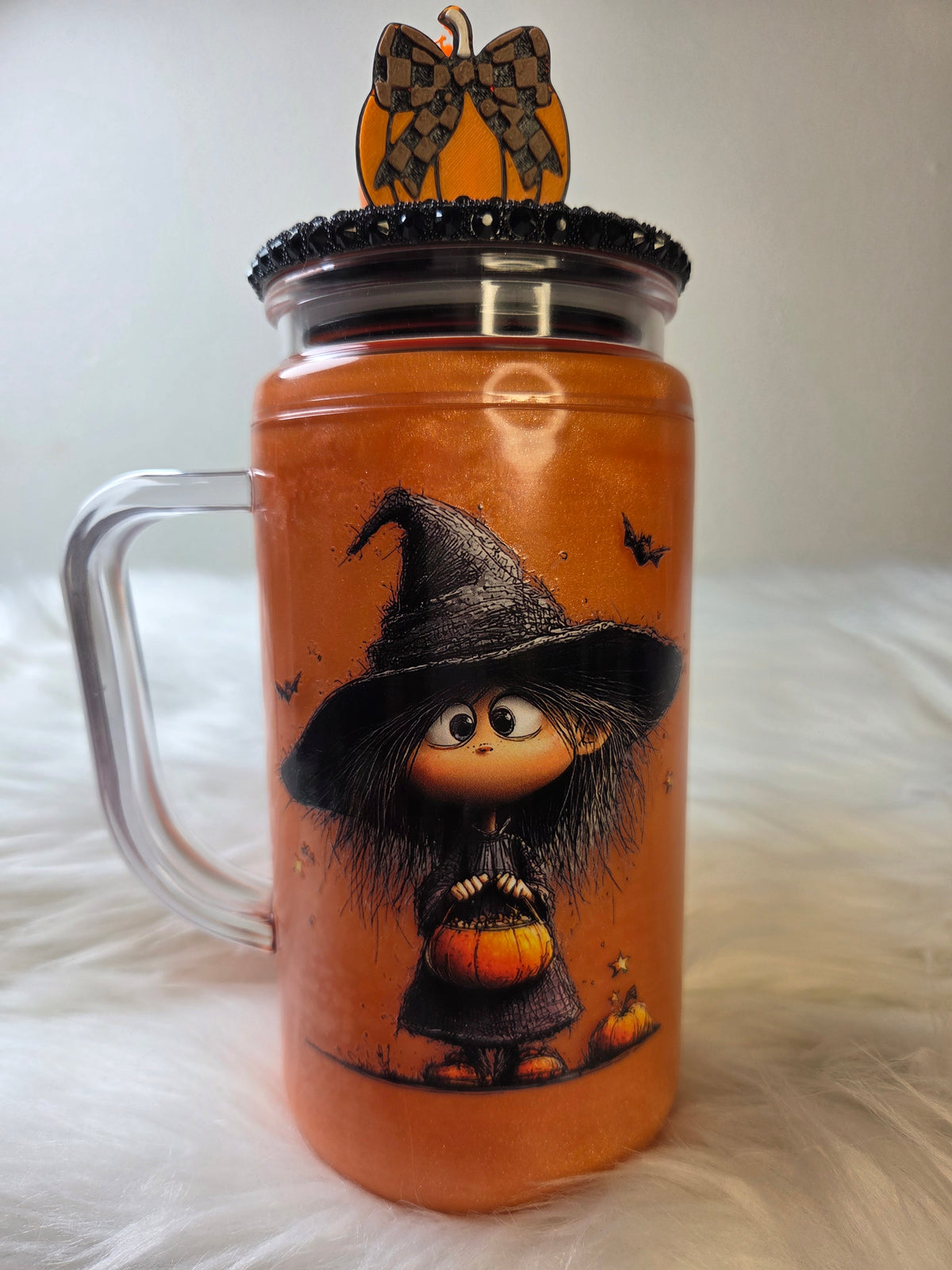 20oz Cat Eye Flow Acrylic Tumbler W/Handle