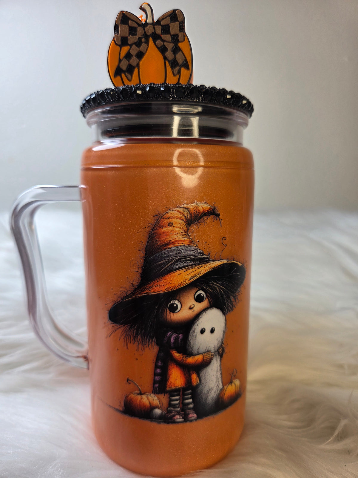 20oz Cat Eye Flow Acrylic Tumbler W/Handle
