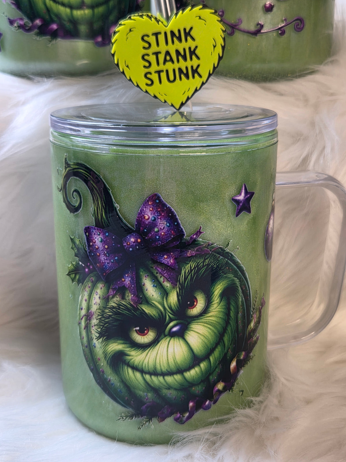 17oz Acrylic Coffee Mug W/ Topper