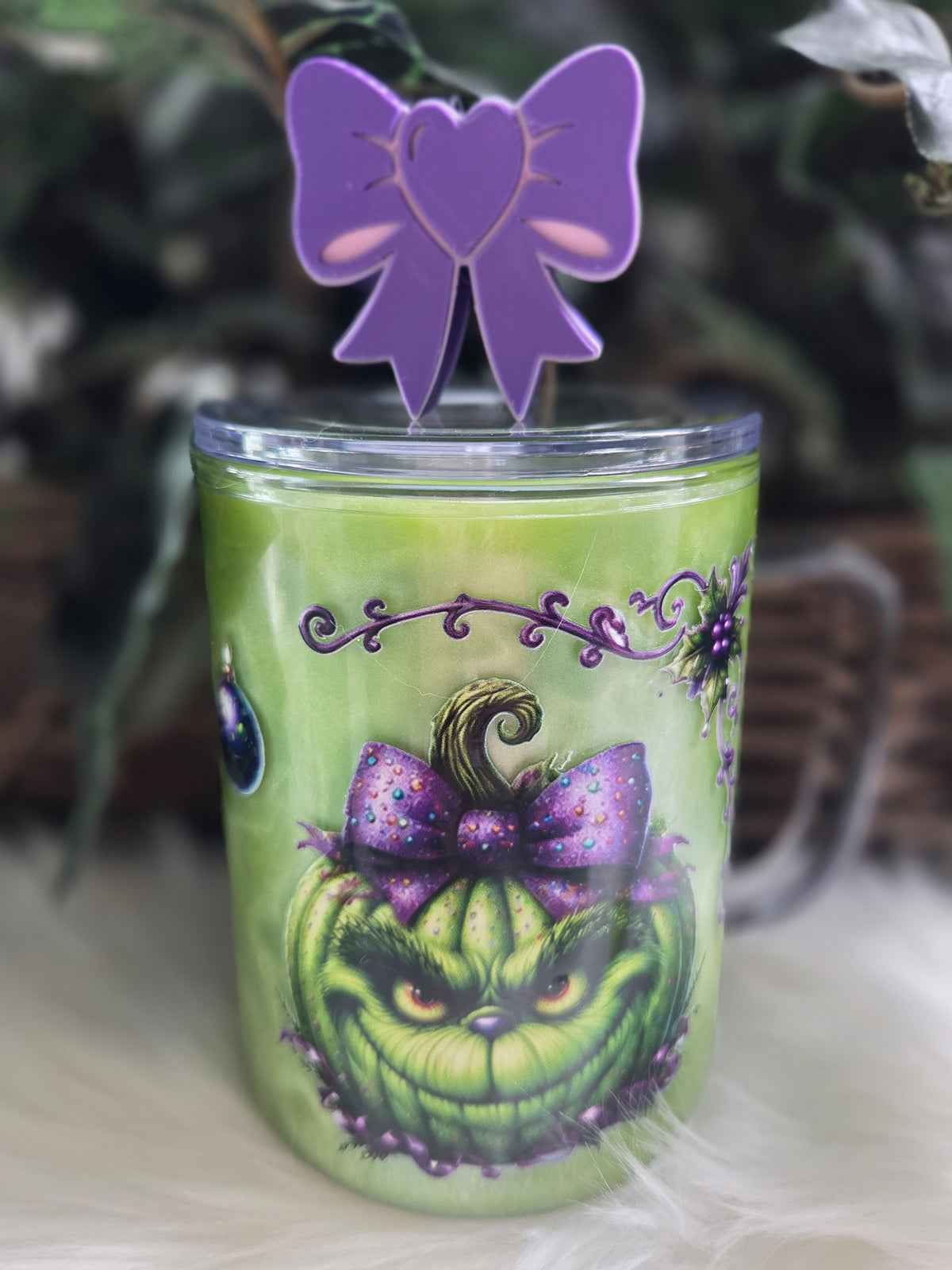 17oz Acrylic Coffee Mug W/ Topper