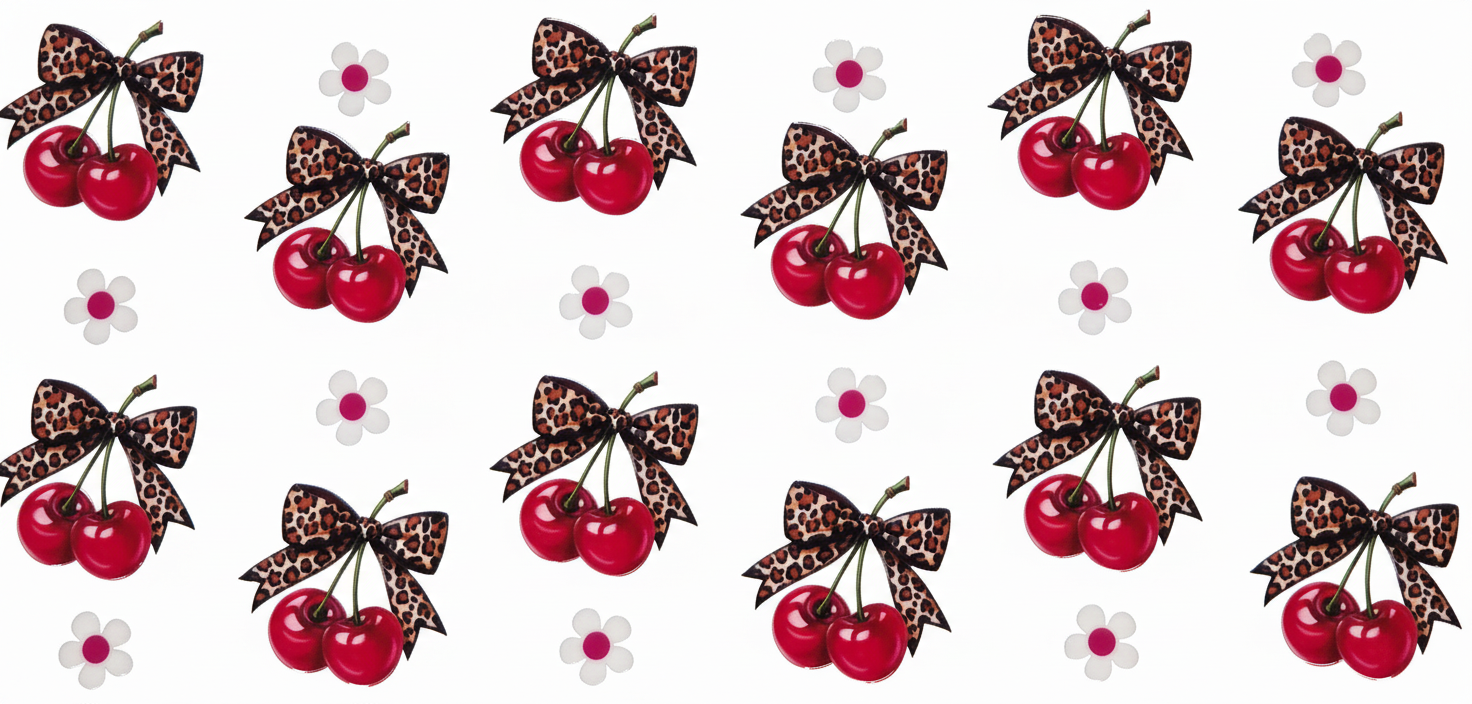 Leopard Cherry Bows