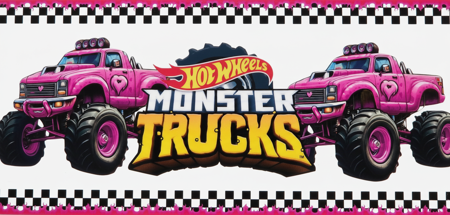 Purple Monster Trucks