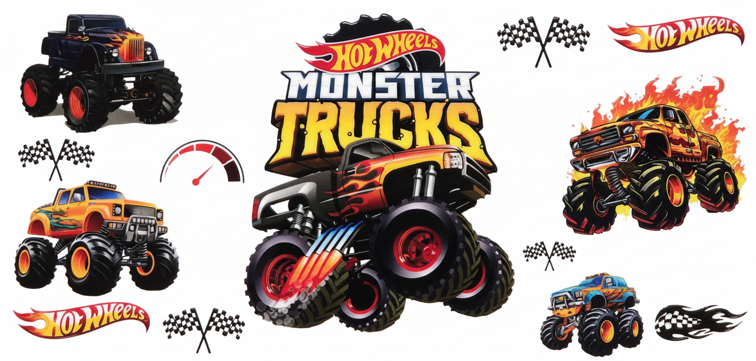 Yellow Monster Trucks