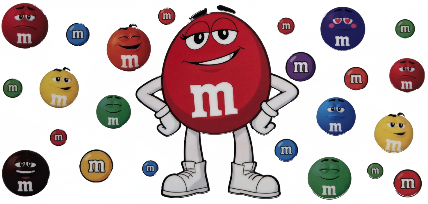Red Happy M&M