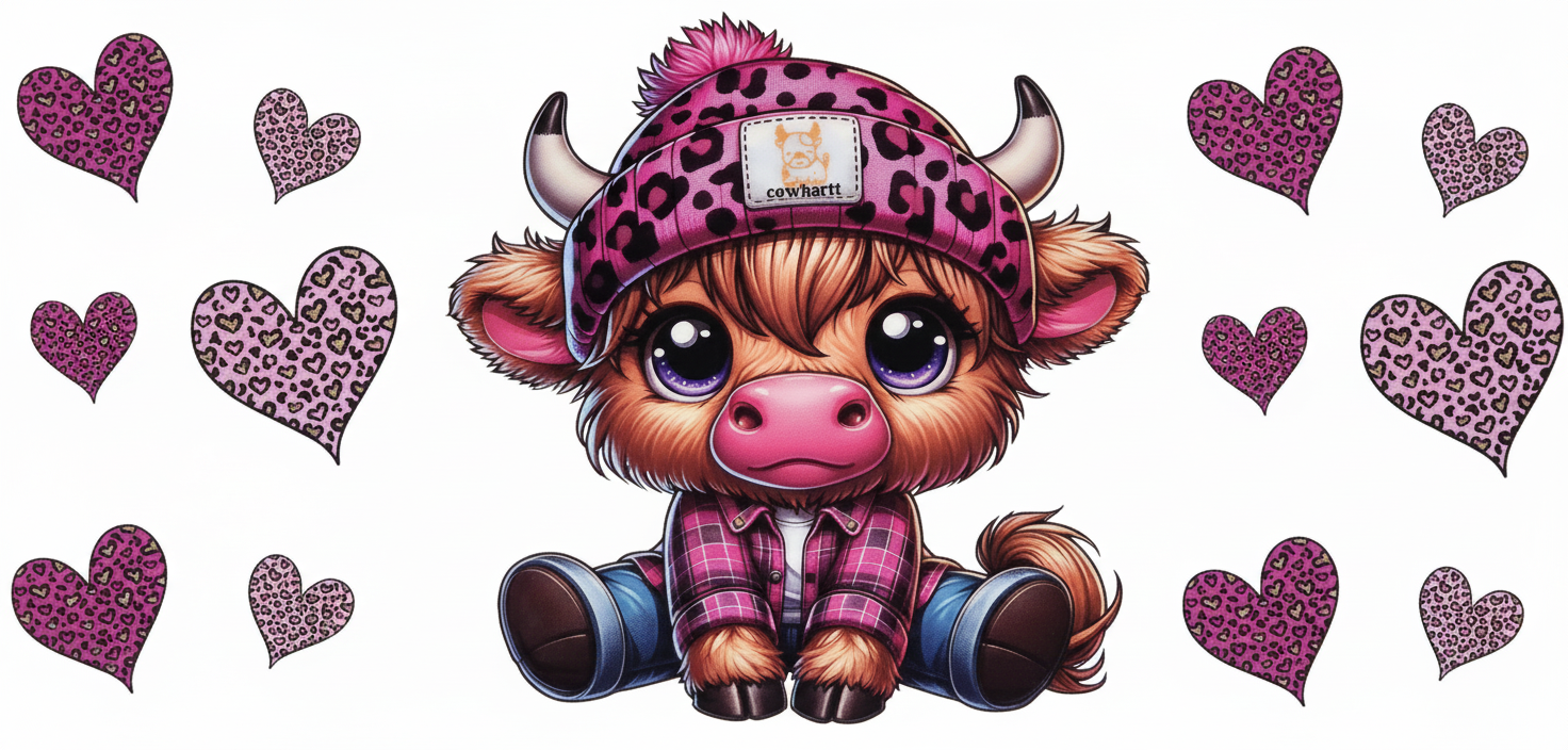 Pink Leopard Highland