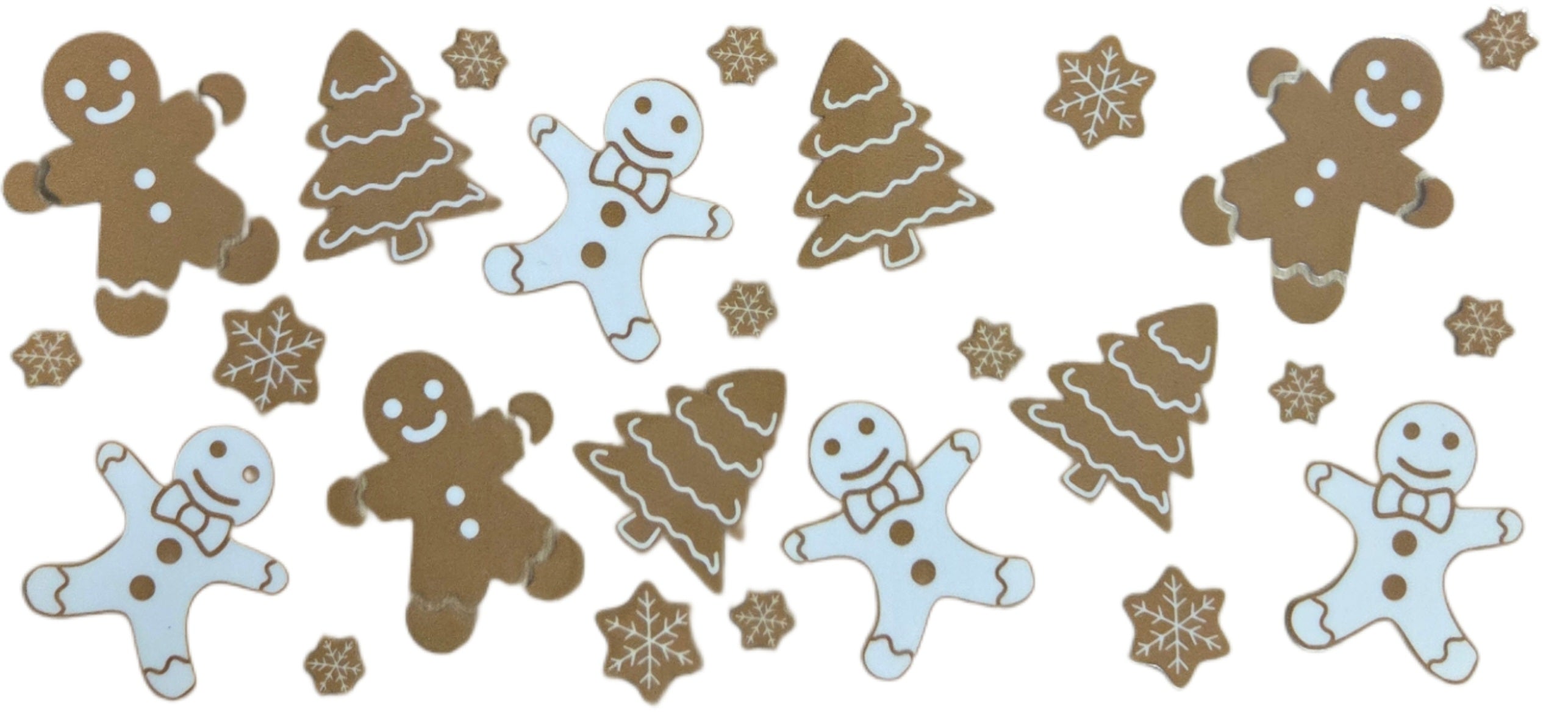 Gingerbread Men with Christmas Trees