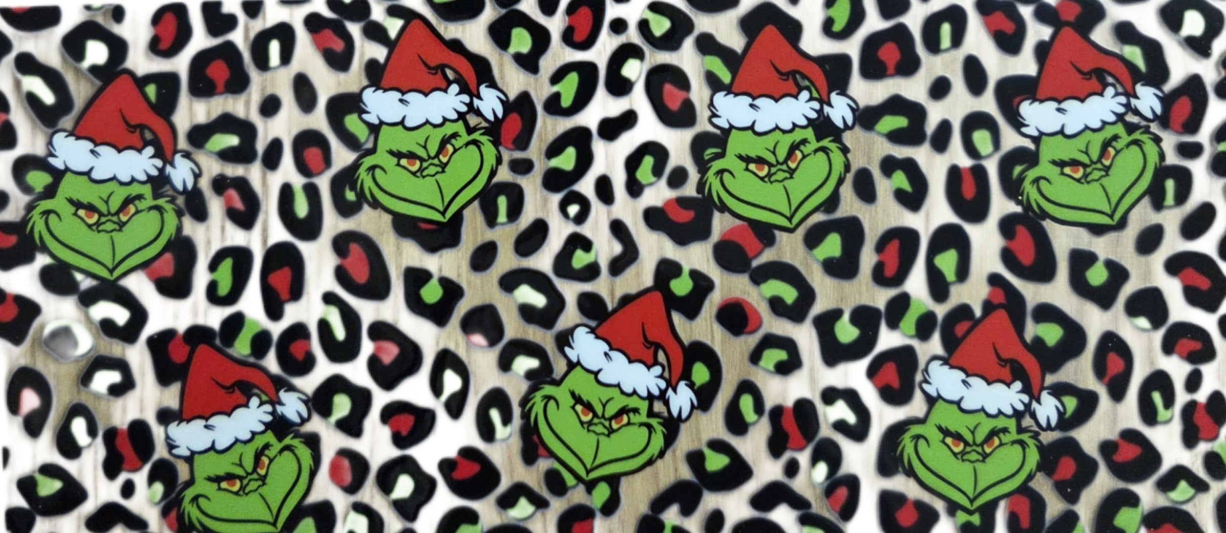 Grinch with Leopard Background