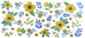 Cute Honey Bees with Yellow Flowers