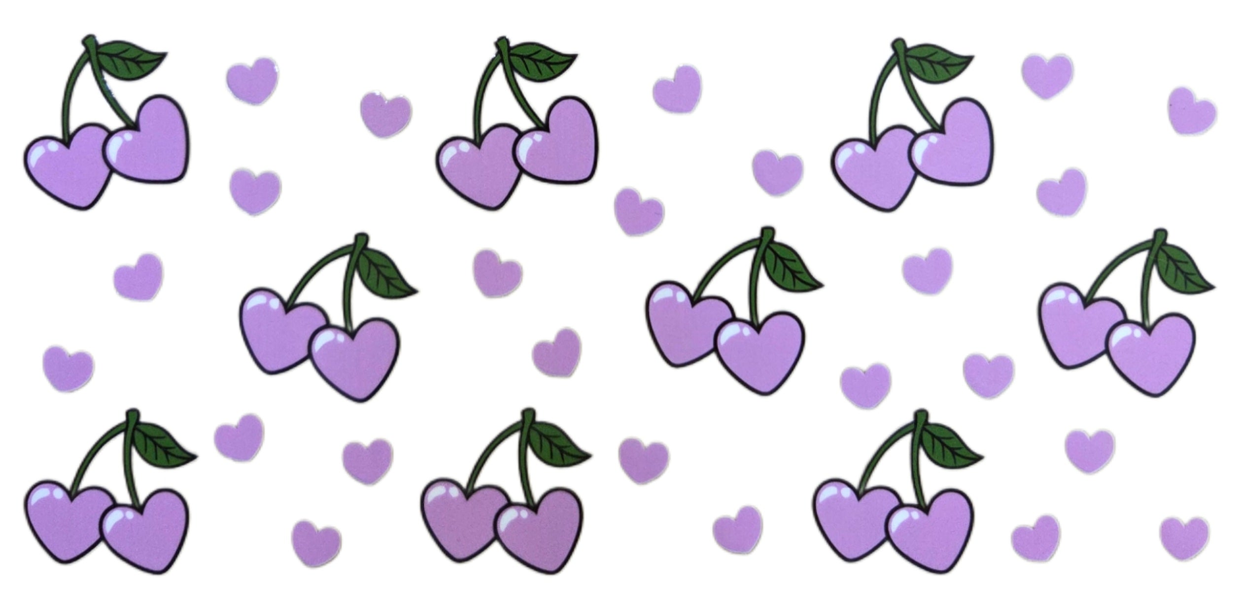 Purple Cherry Hearts