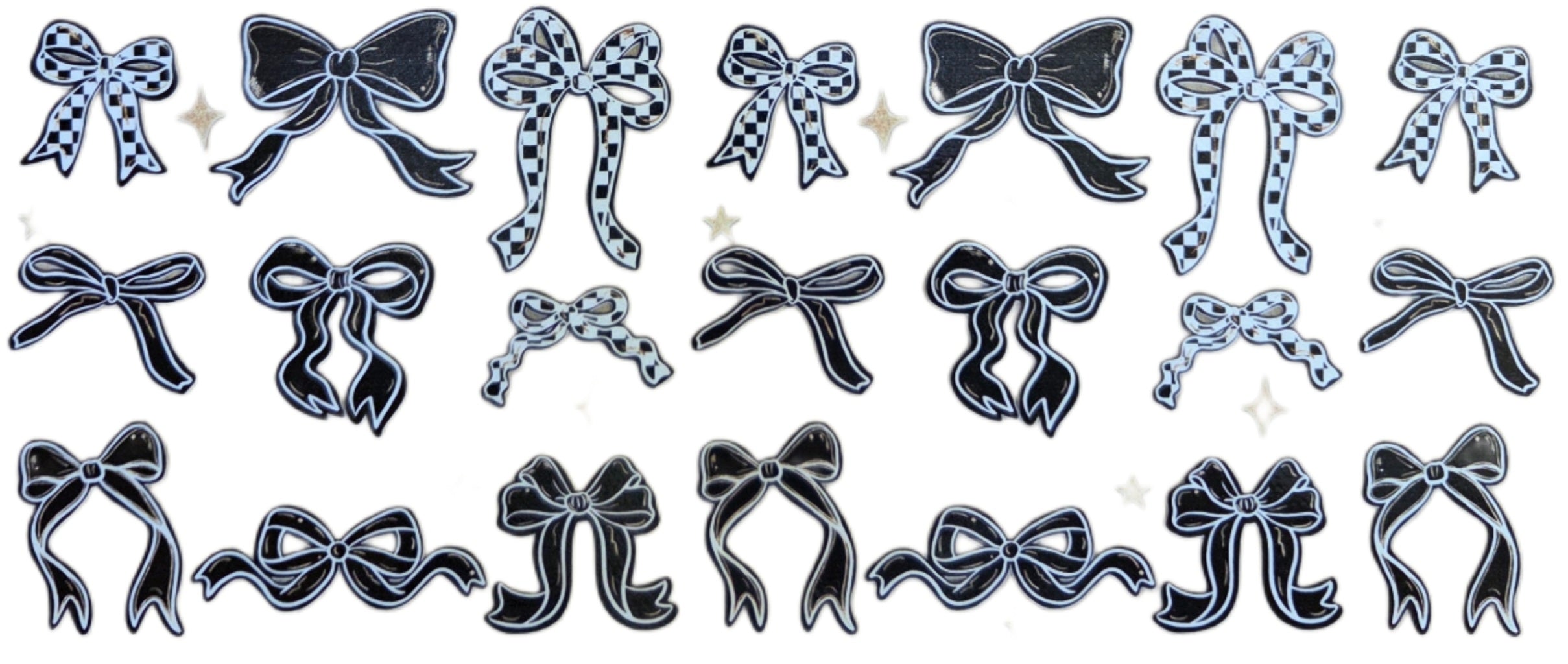 Black & Blue Bows