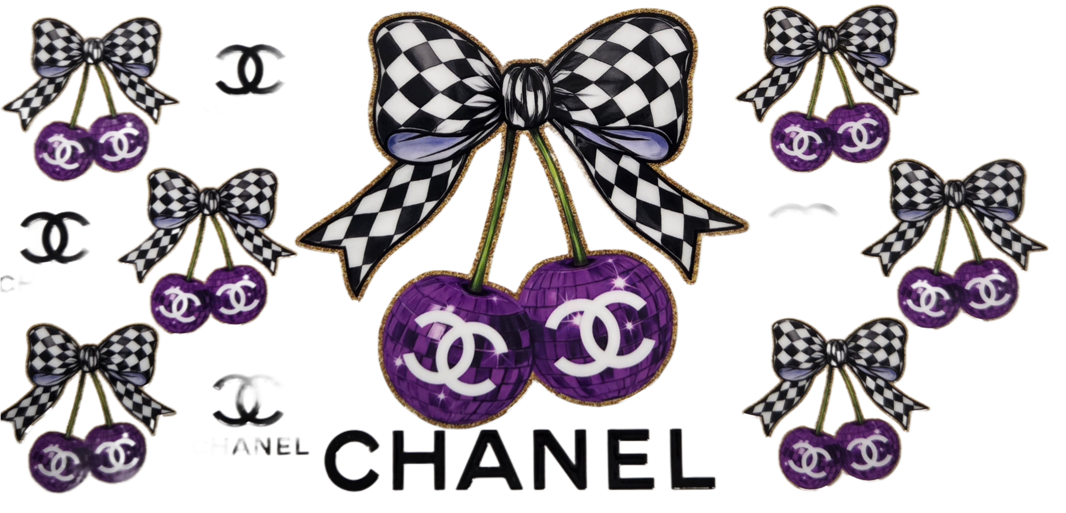 Purple Chanel Bows