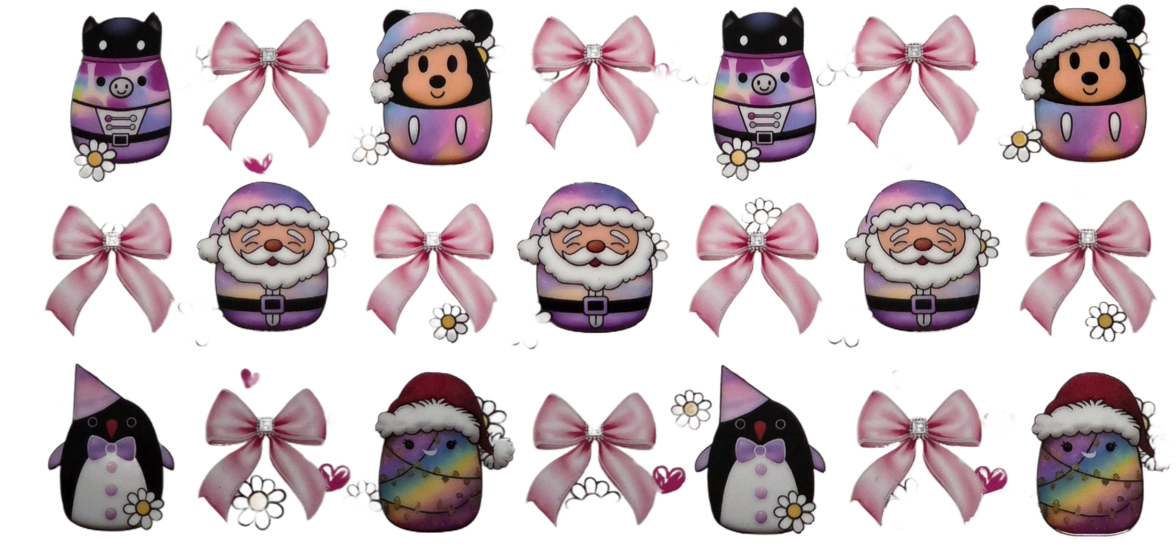 Santa, Bows and Friends