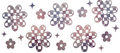 Five Pastel Flowers