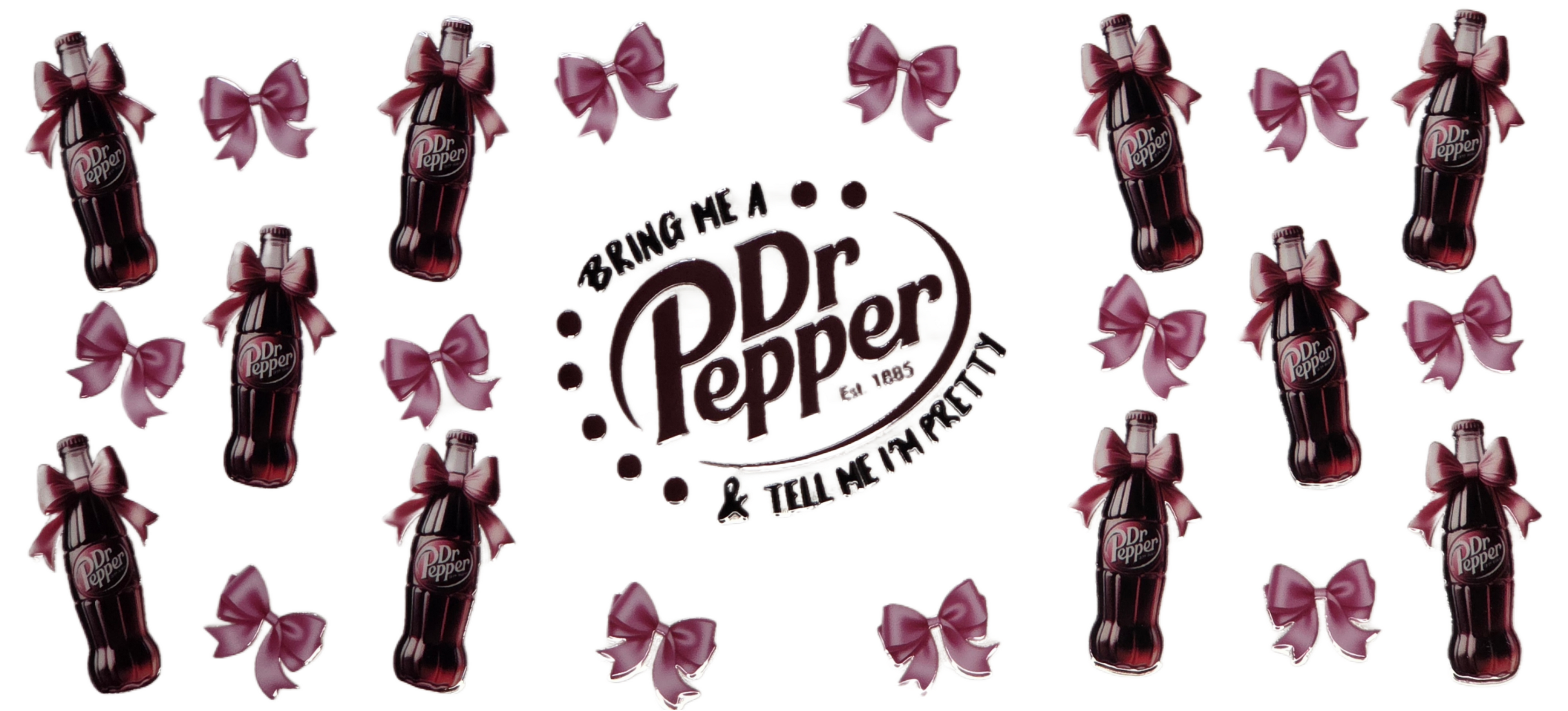 Dr Pepper with Pink Bows