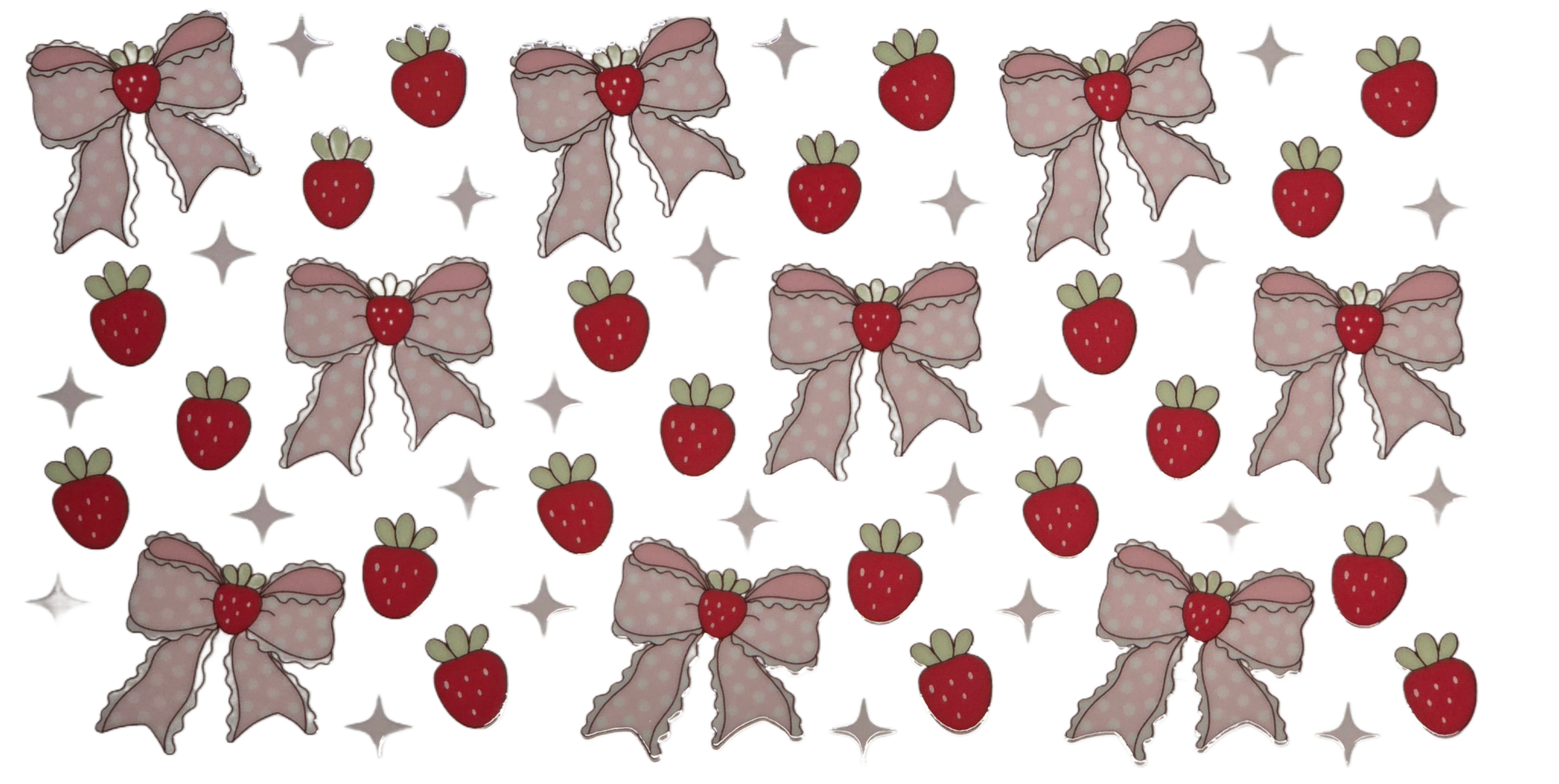 Pink Bows & Strawberries