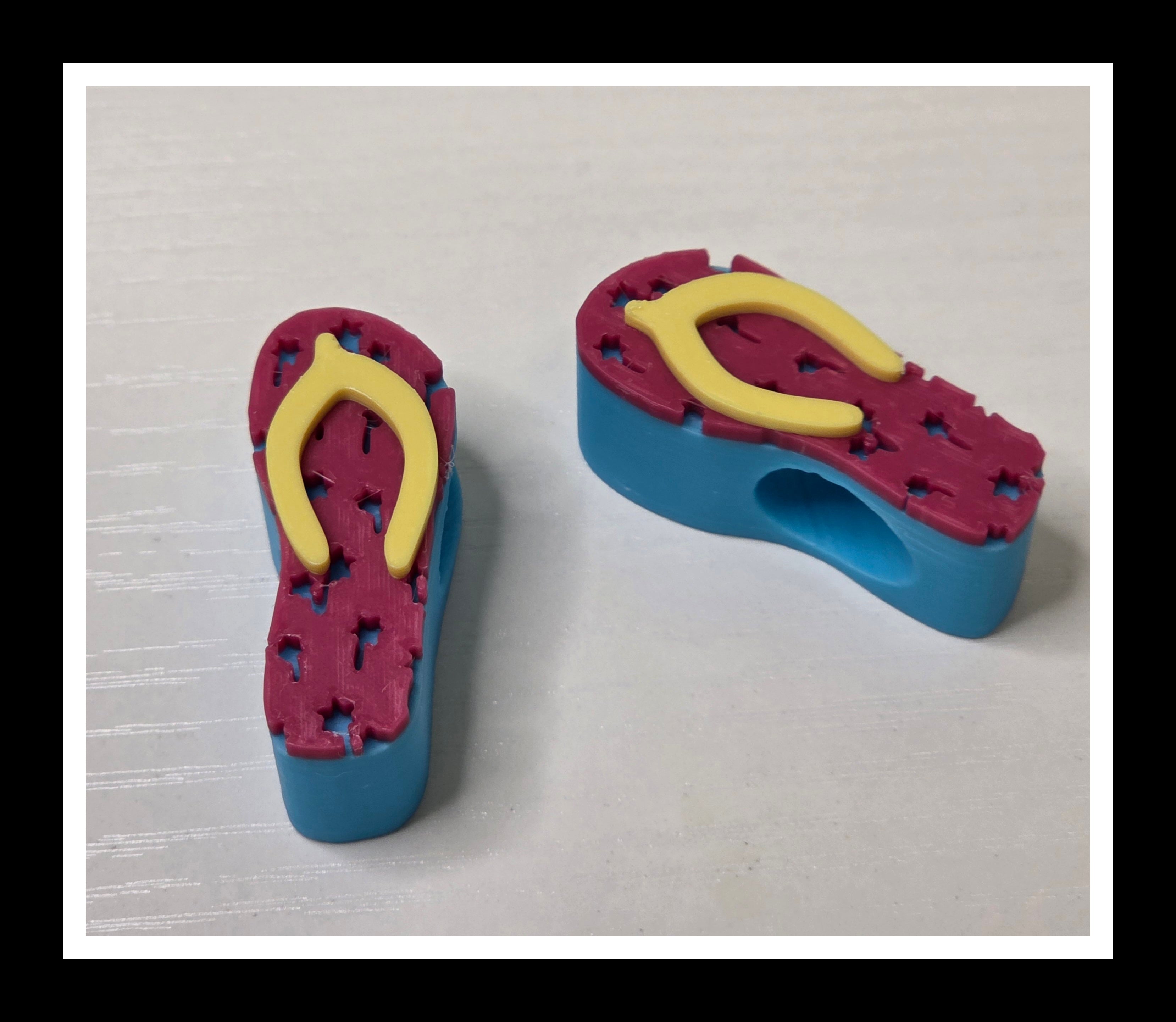 Flip Flop Straw Topper