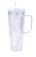 30oz Acrylic Snowglobe Tumbler with Handle & FREE WRAP