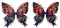 Bright Floral Butterrfly's