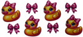 Character Duck & Pink Bow
