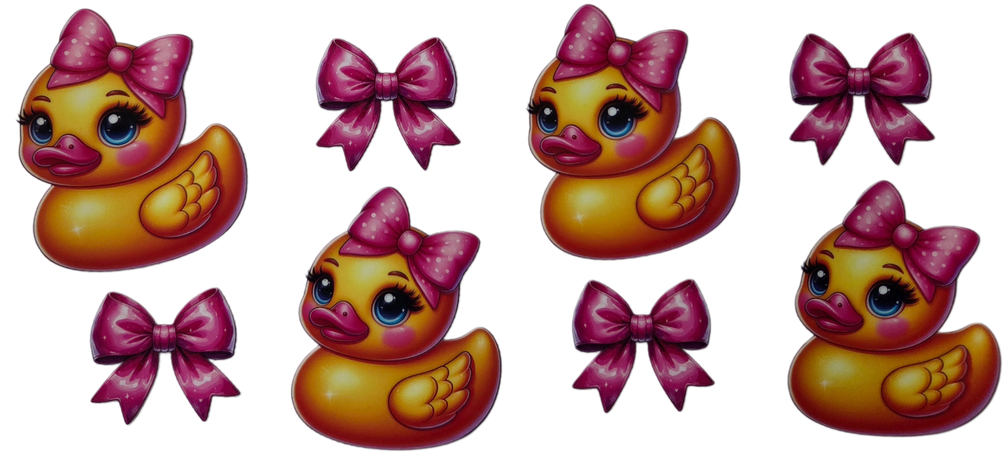 Character Duck & Pink Bow