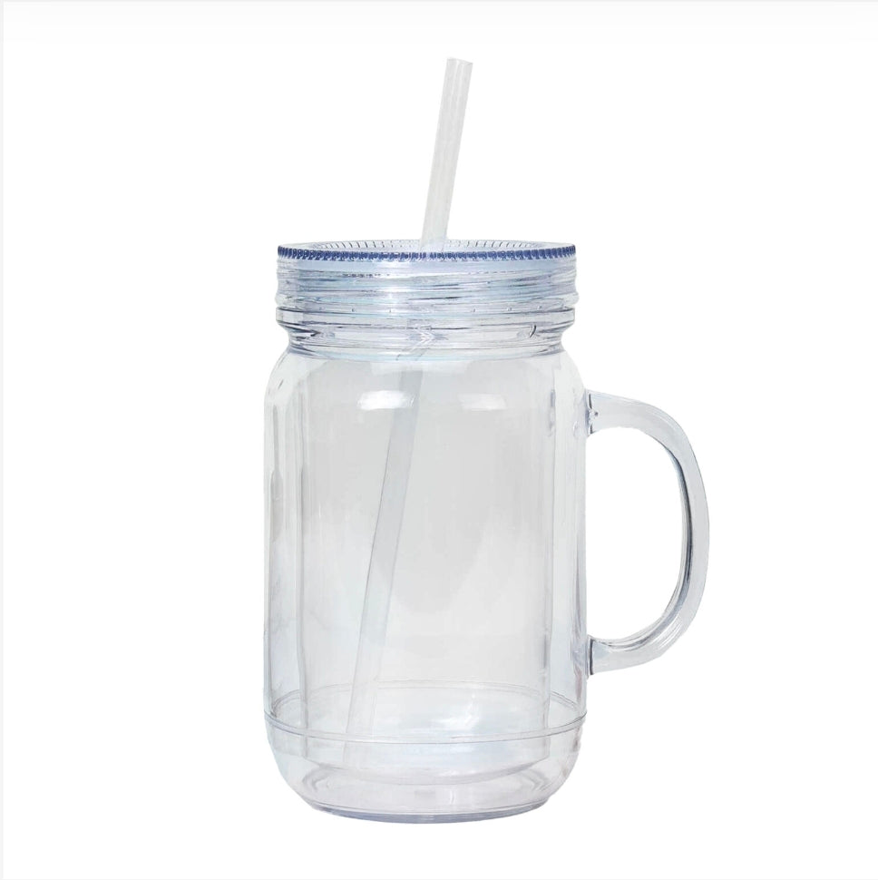 20 oz Acrylic Mason Jar